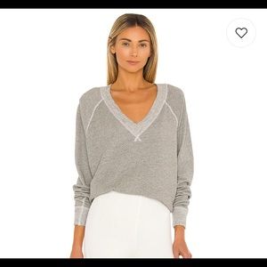 The V Neck Sweatshirt by THE GREAT. Worn once - excellent condition!